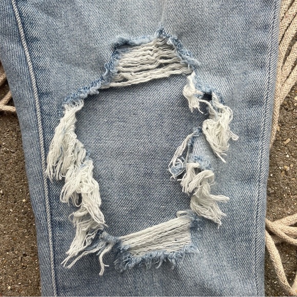 Abercrombie & Fitch Distressed Jeans Size 25 / 0 High Rise Super Skinny Ankle - Picture 5 of 8